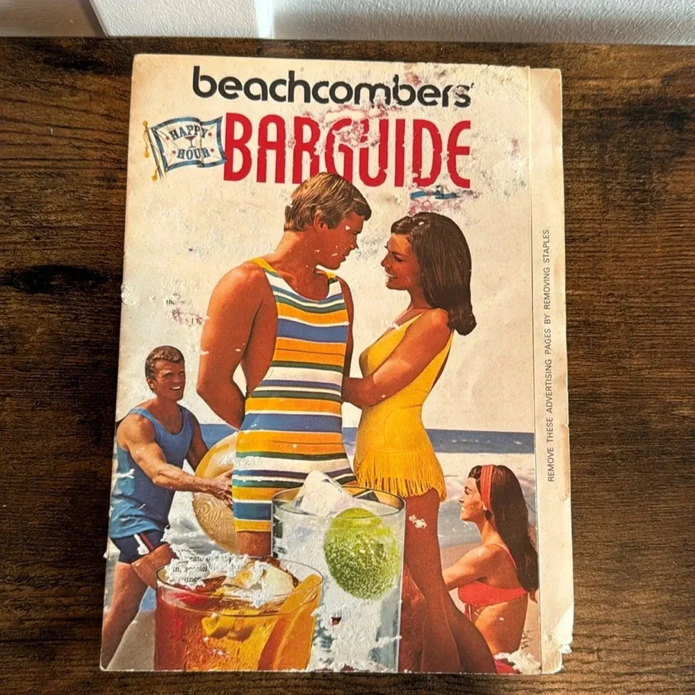 VINTAGE PAMPHLET BEACHCOMBERS BAR GUIDE COCKTAILS MANHATTAN GIMLET SCARLET OHARA